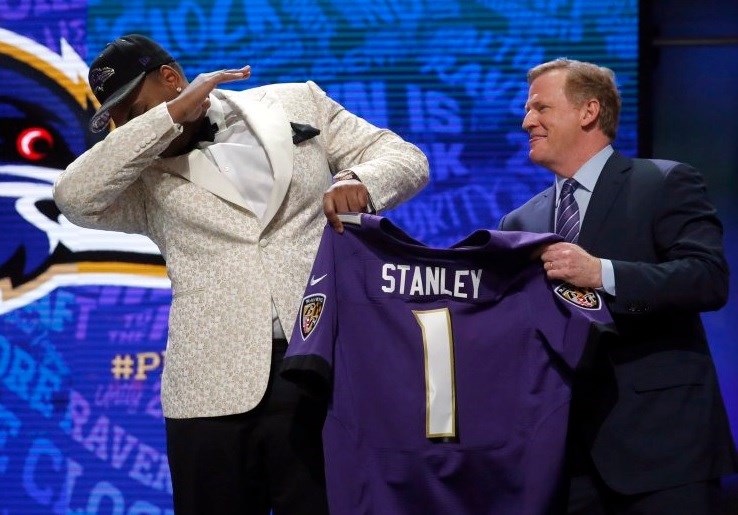 ND's Stanley goes 6th overall to Ravens in NFL Draft