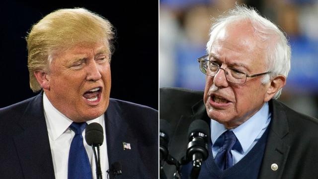 Trump and Sanders