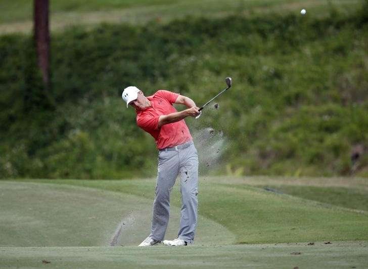 Ponte Vedra Beach FL USA Jordan Spieth plays his approach shot on the 6th hole during the second round of the 2016 Players Championship golf tournament at TPC Sawgrass- Stadium Course. Mandatory Credit Jason Getz-USA TODAY Sports