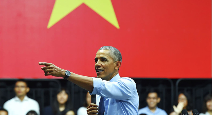 Obama Press Conference In Vietnam