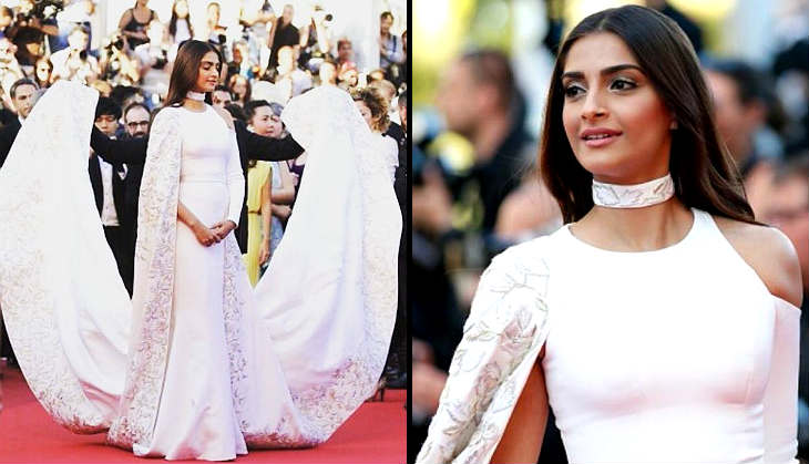 Sonam Kapoor in white Ralph & Russo gown at Cannes 2016