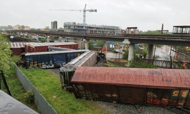 Freight train derails in Washington, cars leaking hazardous chemicals