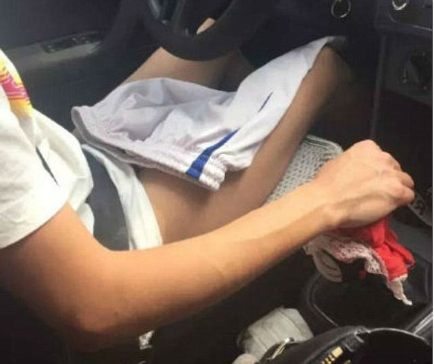 Shameless A car-hailing app user claimed her driver had showed up without wearing any underpants. The horrified passenger took