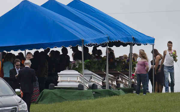 Funerals for six of the victims shot dead in Ohio's family massacre will be held as investigations continue