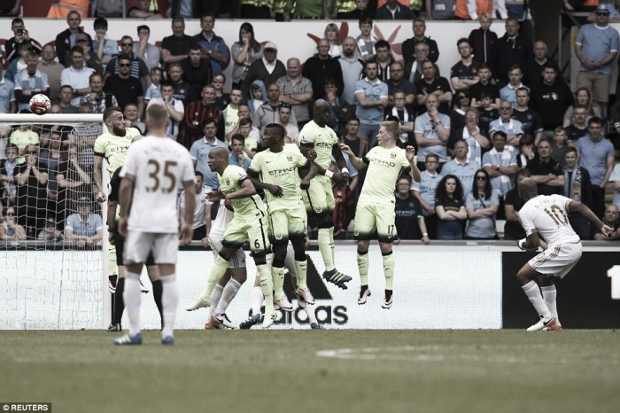 Swansea City 1-1 Manchester City Swans nab a point as Citizens secure Champions League football