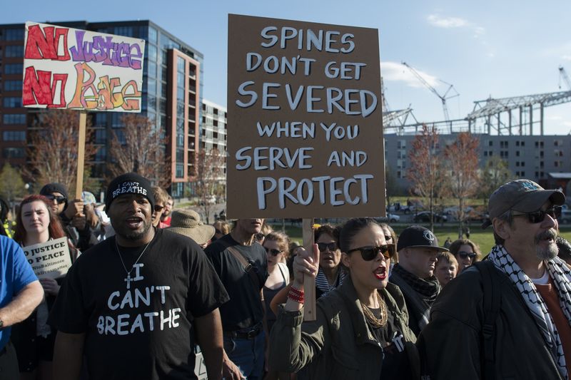 About 1500 people demonstrated and marched through Minneapolis in solidarity with the people in Baltimore