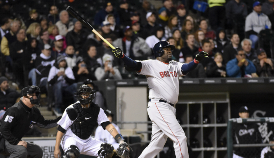 Red Sox DH David Ortiz homers against the Yankees