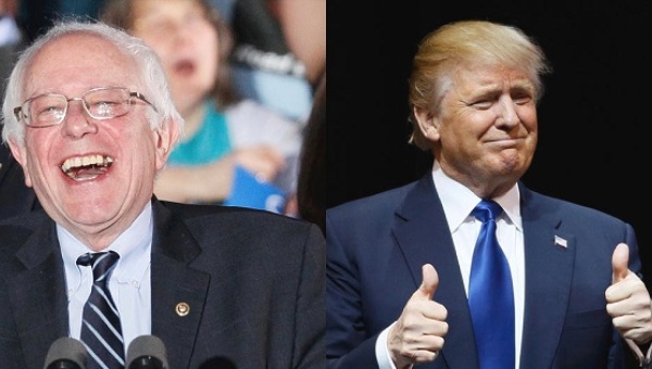 Bernie Sanders and Donald Trump