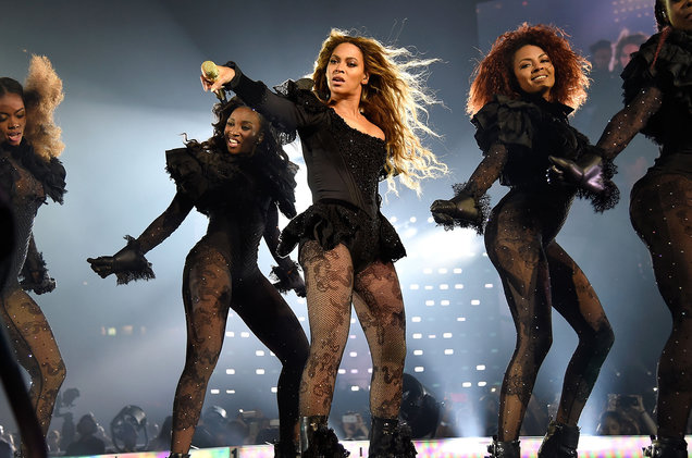 Beyonce performs during the Formation World Tour at the Georgia Dome