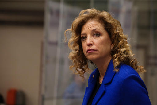 Congresswoman and DNC Chair Debbie Wasserman Schultz attends the third Democratic presidential debate Manchester N.H. Dec. 19 2015