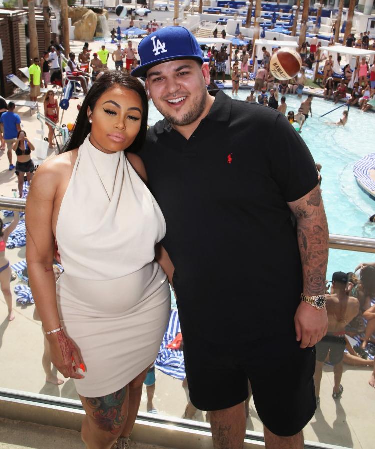 Blac Chyna and Rob Kardashian weren't exactly dressed for the beach when the hosted a pool party in Vegas