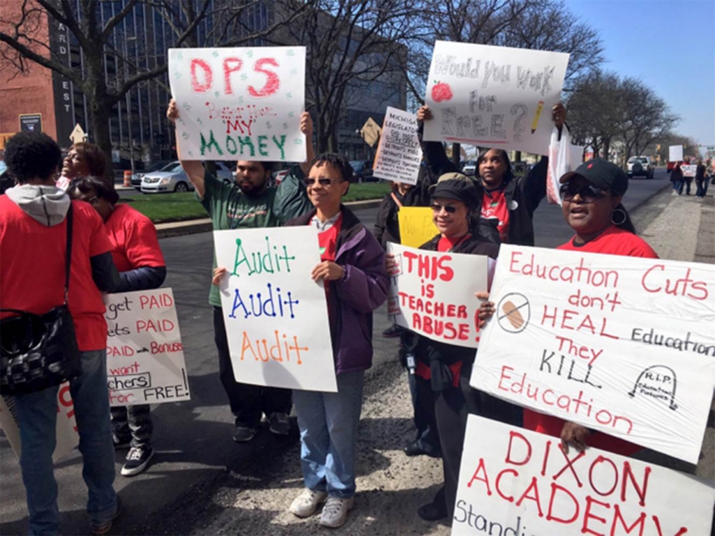 Image Detroit Teacher protest