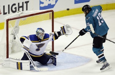 Blues double up Sharks to even series