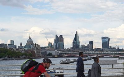 The City of London seen from Waterloo Bridge