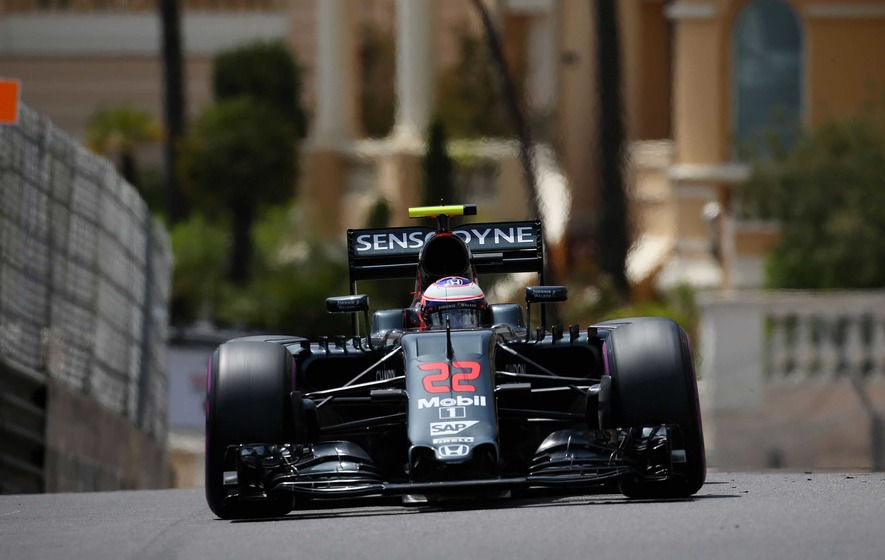 Jenson Button escapes injury after colliding with drain cover during Monaco GP practice