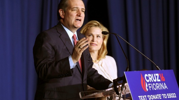 Ted Cruz announces that he is dropping out of the 2016 race for the Republican presidential nomination with his wife