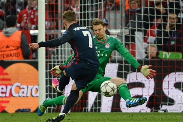 Bayern Munich 2- Atletico Madrid 1