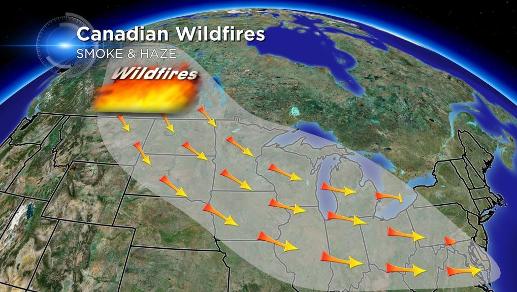 Canada wildfire growing as weather heats up, escape convoy underway