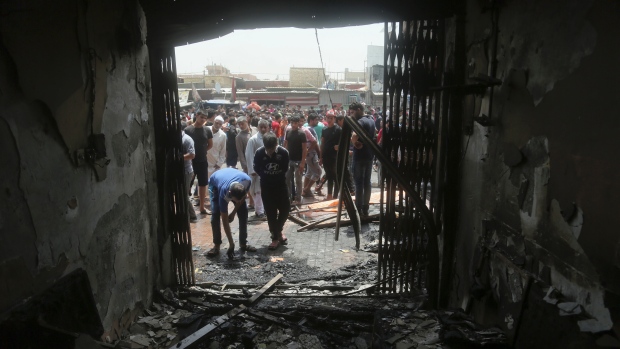 Scene of car bomb explosion in Sadr City Baghdad