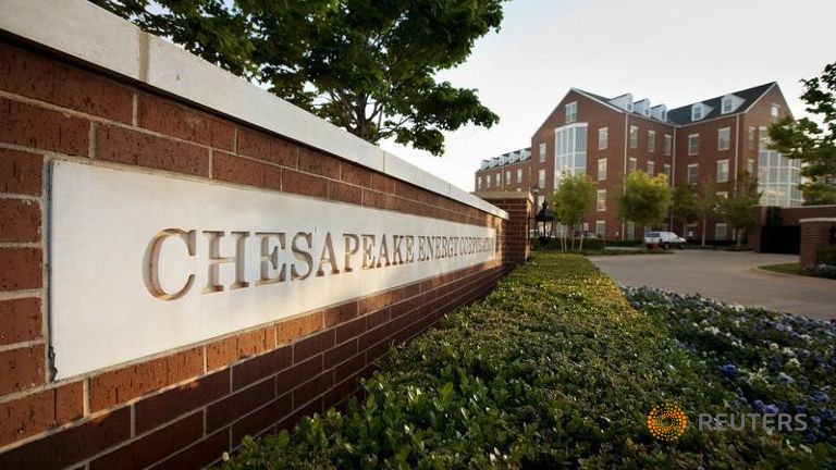 Chesapeake Energy Corporation's 50 acre campus is seen in Oklahoma City Oklahoma