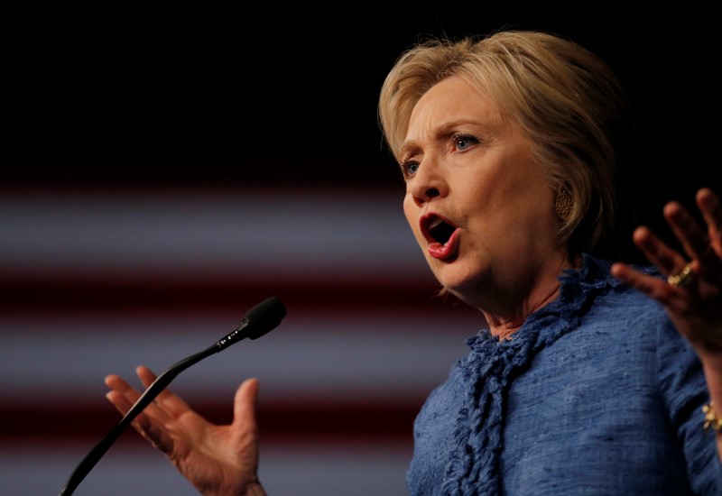 Hillary Clinton Better than Trump Nationwide Poll Says ate Hillary Clinton speaks to supporters at a campaign rally in West Palm Beach