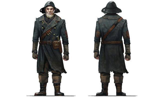 Concept art of Longfellow the new companion in Far Harbor