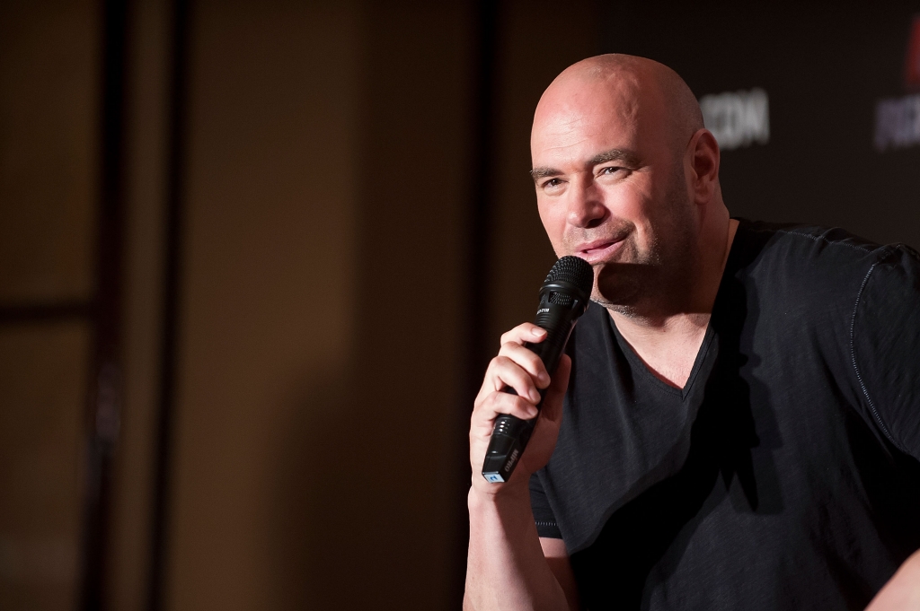 HONG KONG- AUGUST 20 UFC President Dana White at a Q&A session during the Macao UFC Fight Night Press Conference at the Four Season Hotel