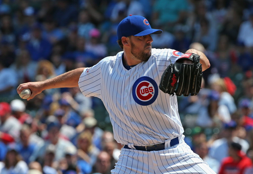 Cubs starter John Lackey struck out 11 against the Washington Nationals to give him 2,005 for his major-league career