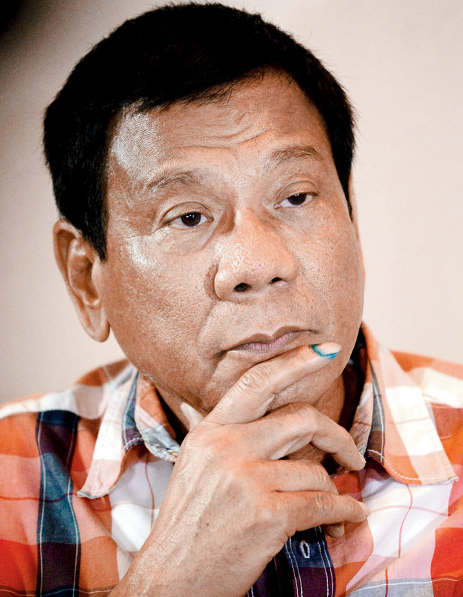 Davao City Mayor Rodrigo Duterte. PICS  AFP