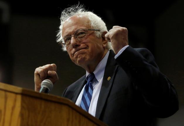 Democratic U.S. presidential candidate Bernie Sanders speaks at a campaign rally in Salem Oregon U.S