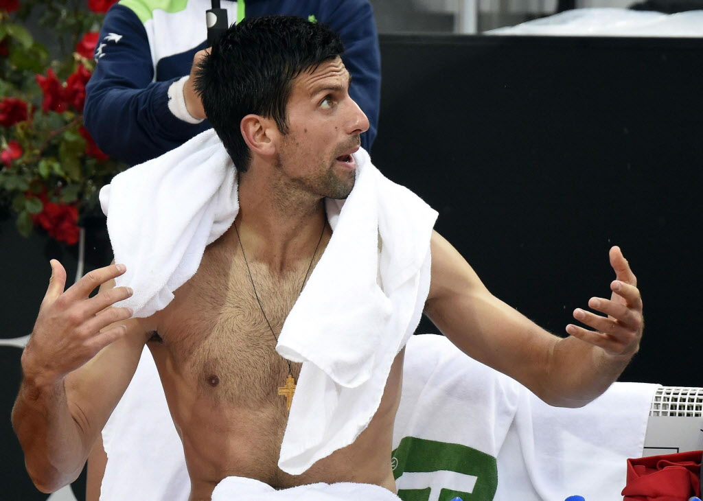 Djokovic rips umpire over court conditions after Italian Open loss