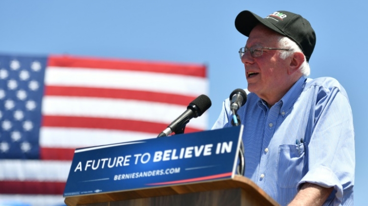 Bernie Sanders in San Jose California