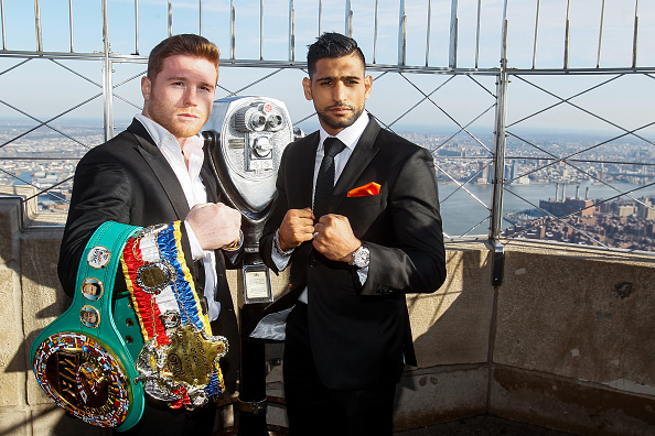 Amir Khan and Canelo Alvarez Press Tour- New York