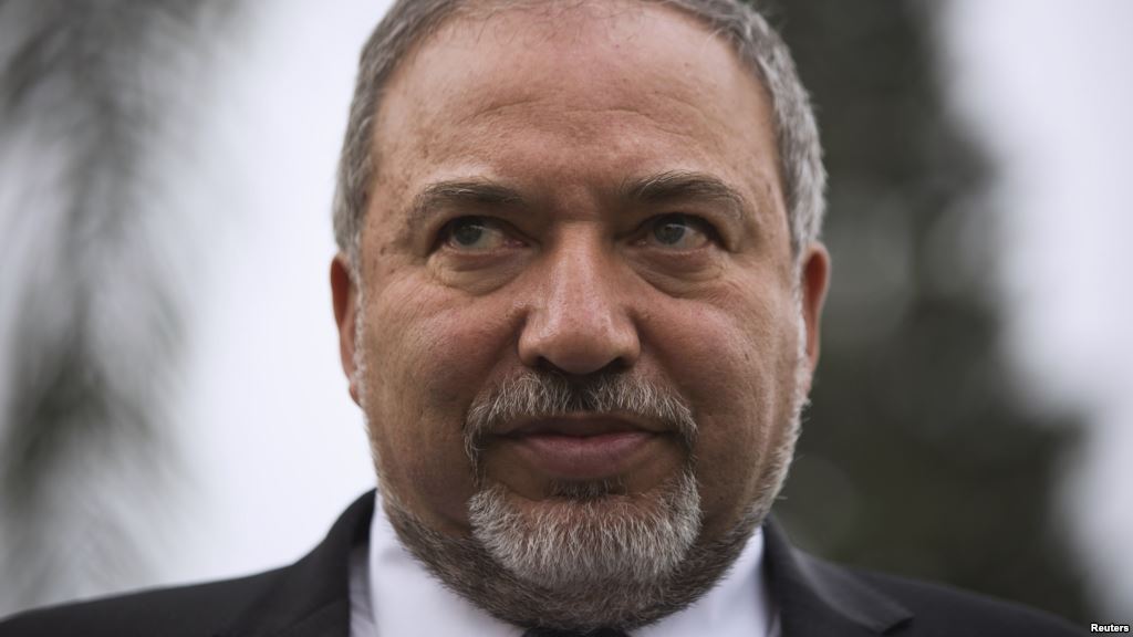 FILE- Israel's head of Yisrael Beitenu party Avigdor Lieberman in a Feb. 23 2015