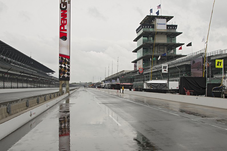 Facebook Twitter Linked In Google+ Email			Day two of practice for the 100th Indianapolis 500 on Tuesday was cancelled due to persistent rain