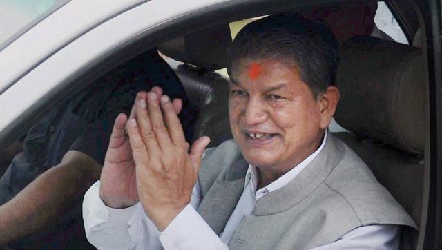 Former Chief Minister Harish Rawat after the end of crucial Uttarakhand Assembly floor test at party office in Dehradun on Tuesday