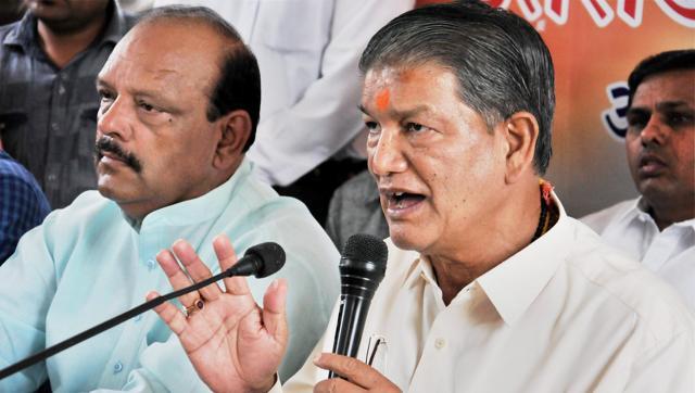 Former Uttarakhand CM Harish Rawat addressing the media in Dehradun