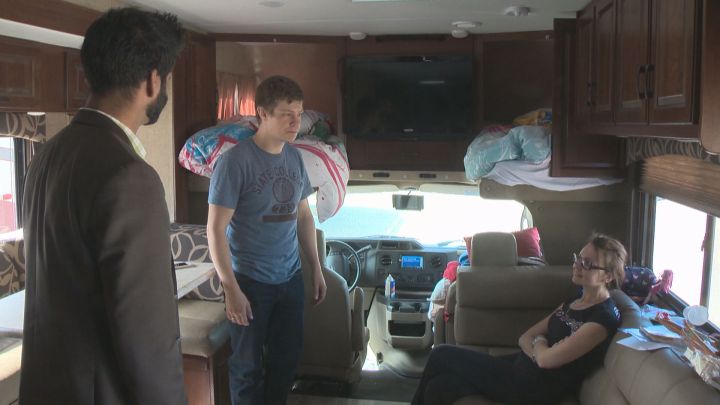 Sergii Melnikov has been staying in his RV at Northlands in Edmonton since being forced from his home in Fort McMurray