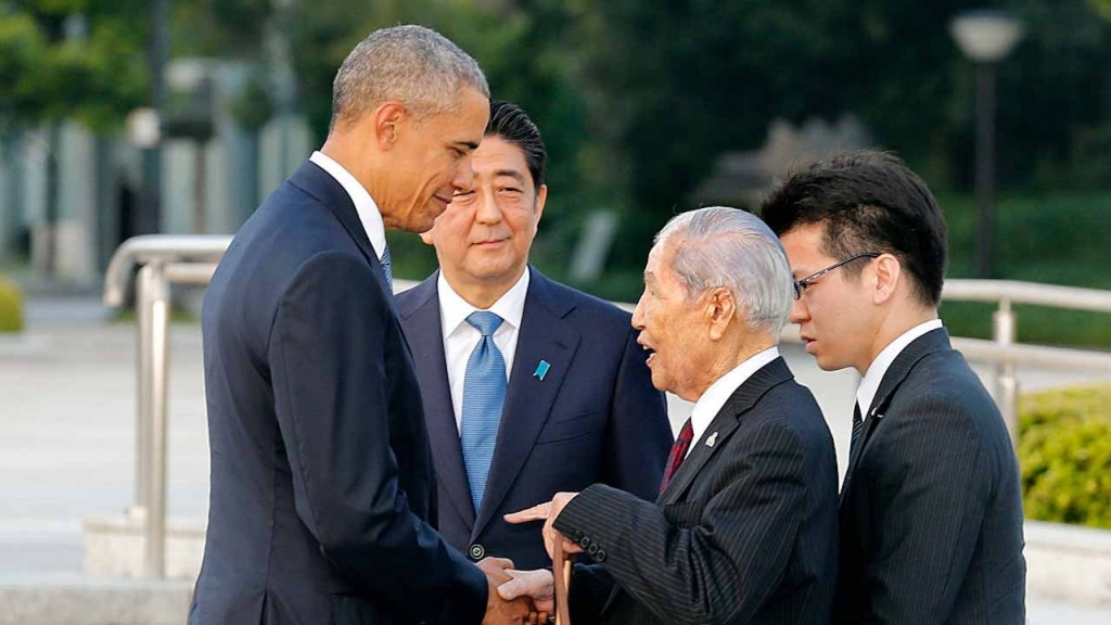 Barack Obama speaks of world without nuclear weapons during historic Hiroshima visit