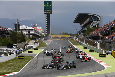 From second on the grid Rosberg enjoyed a slightly better start than Hamilton on pole and passed his teammate around the outside of the first corner