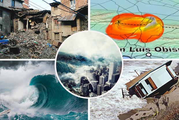 Devasating images of tsunami and earthquake