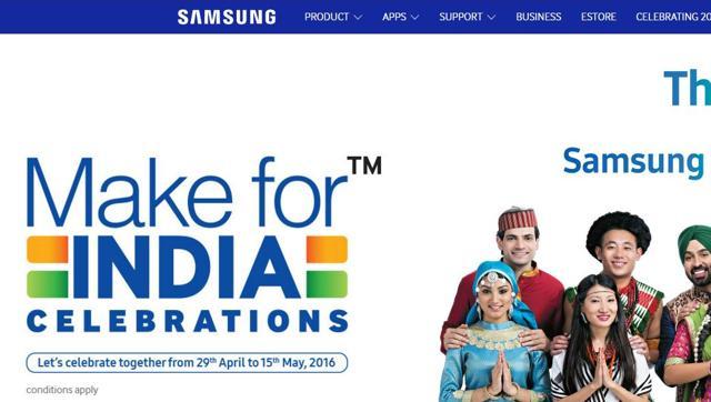 Samsung offering smartphones for Re 1 as part of 'Make for India Celebrations'