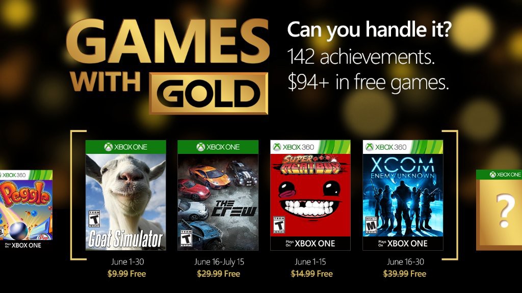 Games With Gold Free June Games Revealed