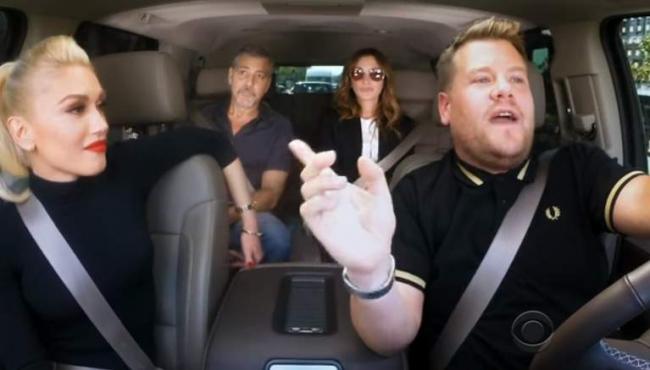 Watch Gwen Stefani with George Clooney and Julia Roberts in James Corden's Carpool Karaoke