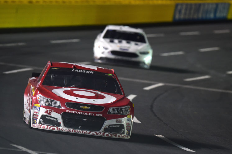 Kyle Larson front has 12 top-five finishes and 30 top-10s in 87 NASCAR Sprint Cup races since his series debut in 2013