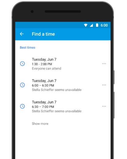Google Calendar Find a Time