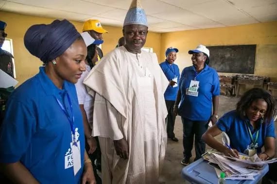 Halima Abubakar one of President Buhari’s daughters was recently spotted with Governor Ibikunle Amosun of Ogun state