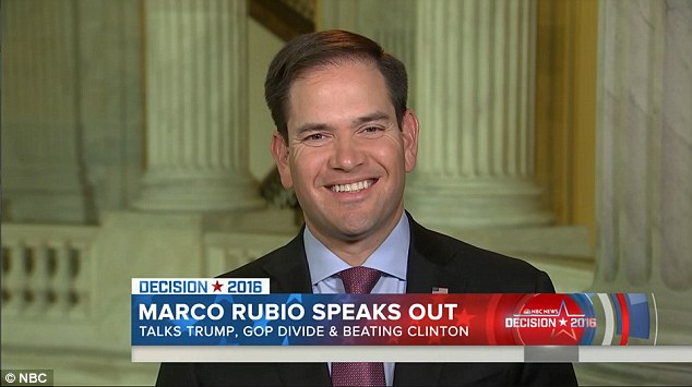 Happy warrior? Rubio says to vote for Clinton or to abstain amount to the same thing