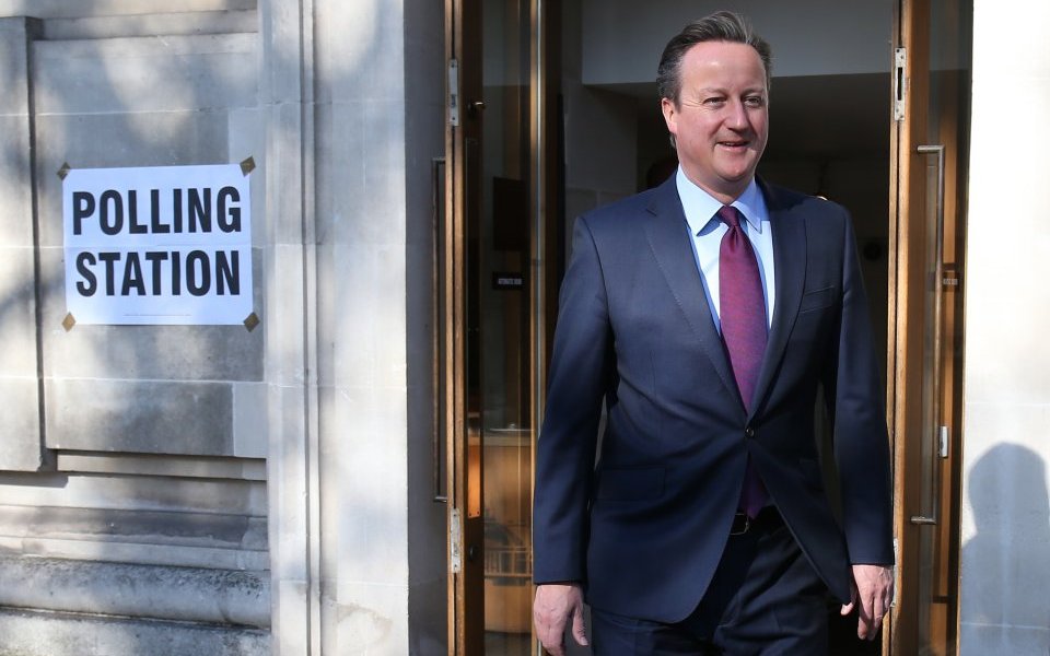 David Cameron Casts His Vote In The London Mayoral Election