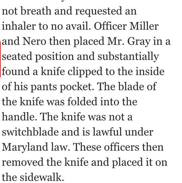 Here were @MarilynMosbyEsq's comments re the knife at the May 1 War Memorial press conf